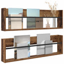 Magasin Rack 2 pcs Gammelt træ 100 x 12 x 30 cm Konstrueret træ