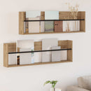 Magasin Rack med hylde 2 stk. Artisan Egetræ 100 x 12 x 30 cm