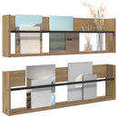 Magasin Rack med hylde 2 stk. Artisan Egetræ 100 x 12 x 30 cm