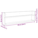 Magasin Rack med hylde 2 stk. Artisan Egetræ 100 x 12 x 30 cm