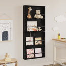 Magasin Rack 2 pcs Sort eg 60 x 12 x 70 cm Konstrueret træ