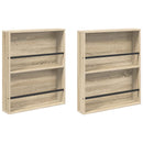 Magasin Rack 2 stk. Sonoma eg 60 x 12 x 70 cm Konstrueret træ