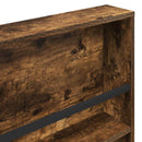 Magasin Rack 2 pcs Røget eg 60 x 12 x 70 cm Konstrueret træ