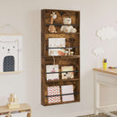 Magasin Rack 2 pcs Røget eg 60 x 12 x 70 cm Konstrueret træ