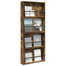 Magasin Rack 2 pcs Røget eg 60 x 12 x 70 cm Konstrueret træ