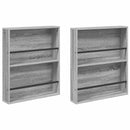 Magasin Rack 2 stk. Grå Sonoma 60 x 12 x 70 cm Konstrueret træ