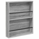 Magasin Rack 2 pcs Grå Sonoma 60 x 12 x 70 cm Konstrueret træ