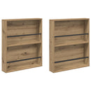 Magasin Rack med hylde 2 stk. Artisan Egetræ 60 x 12 x 70 cm