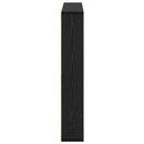 Magasin Rack med hylde Sort eg 80 x 12 x 70 cm Konstrueret træ