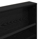 Magasin Rack 2 pcs Sort eg 80 x 12 x 70 cm Konstrueret træ