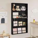 Magasin Rack 2 pcs Sort eg 80 x 12 x 70 cm Konstrueret træ