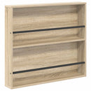 Magasin Rack 2 pcs Sonoma eg 80 x 12 x 70 cm Konstrueret træ