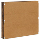 Magasin Rack med hylde Røget eg 80 x 12 x 70 cm Konstrueret træ