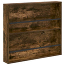Magasin Rack 2 pcs Røget eg 80 x 12 x 70 cm Konstrueret træ