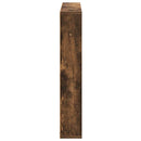 Magasin Rack 2 pcs Røget eg 80 x 12 x 70 cm Konstrueret træ