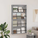 Magasin Rack 2 pcs Grå Sonoma 80 x 12 x 70 cm Konstrueret træ