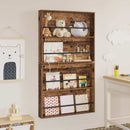 Magasin Rack 2 pcs Gammelt træ 80 x 12 x 70 cm Konstrueret træ