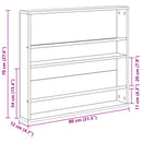 Magasin Rack med hylde 2 stk. Artisan Egetræ 80 x 12 x 70 cm