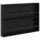 Magasin Rack med hylde Sort eg 100 x 12 x 70 cm Konstrueret træ