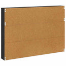 Magasin Rack med hylde Sort eg 100 x 12 x 70 cm Konstrueret træ