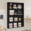 Magasin Rack 2 pcs Sort eg 100 x 12 x 70 cm Konstrueret træ