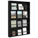 Magasin Rack 2 pcs Sort eg 100 x 12 x 70 cm Konstrueret træ