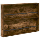 Magasin Rack 2 pcs Røget eg 100 x 12 x 70 cm Konstrueret træ