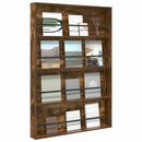 Magasin Rack 2 pcs Røget eg 100 x 12 x 70 cm Konstrueret træ