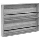 Magasin Rack 2 pcs Grå Sonoma 100 x 12 x 70 cm Konstrueret træ