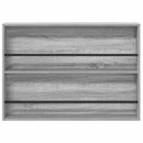 Magasin Rack 2 stk. Grå Sonoma 100 x 12 x 70 cm Konstrueret træ
