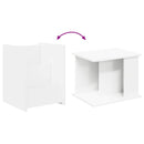 Magasin Rack med hylde Hvid 35 x 35 x 45 cm Konstrueret træ