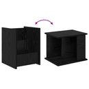 Magasin Rack med hylde Sort eg 35 x 35 x 45 cm Konstrueret træ