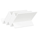 Magasin Rack med hylde Hvid 53 x 40 x 28,5 cm Konstrueret træ