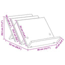 Magasin Rack Artisan Egetræ 53 x 40 x 28,5 cm Konstrueret træ