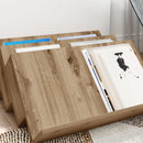 Magasin Rack Artisan Egetræ 65 x 53 x 28,5 cm Konstrueret træ