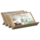 Magasin Rack Artisan Egetræ 65 x 53 x 28,5 cm Konstrueret træ