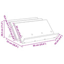 Magasin Rack Artisan Egetræ 65 x 53 x 28,5 cm Konstrueret træ