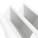 Magasin Rack med hylde Hvid 90 x 53 x 28,5 cm Konstrueret træ