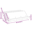 Magasin Rack Artisan Egetræ 90 x 53 x 28,5 cm Konstrueret træ