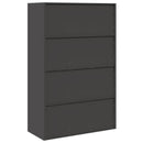 Opbevaringsskab Sort 90 x 40 x 140 cm Stål
