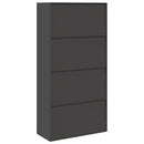 Opbevaringsskab Sort 90 x 40 x 180 cm Stål