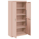 Opbevaringsskab Lyserød 90 x 40 x 180 cm Stål