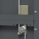 Opbevaringsskab Antracit 60 x 40 x 180 cm Stål