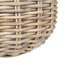 Plantekurv med opbevaring GENDT 2 stk. Naturlig grå Kubu rattan
