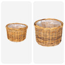 Plantekurv GENDT 2 stk. Naturlig Brun Kubu rattan