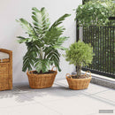 Plantekurv GENDT 2 stk. Naturlig Brun Kubu rattan