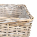 Planter Kurv GENDT 3 stk. Naturlig grå Kubu rattan