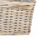Planter Kurv GENDT 3 stk. Naturlig grå Kubu rattan