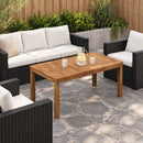 Sofabord LAREN Naturfarvet 49 x 100,5 x 45 cm Massivt Akacietræ