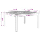 Sofabord Naturfarvet 80 x 80,5 x 45 cm Massivt Akacietræ